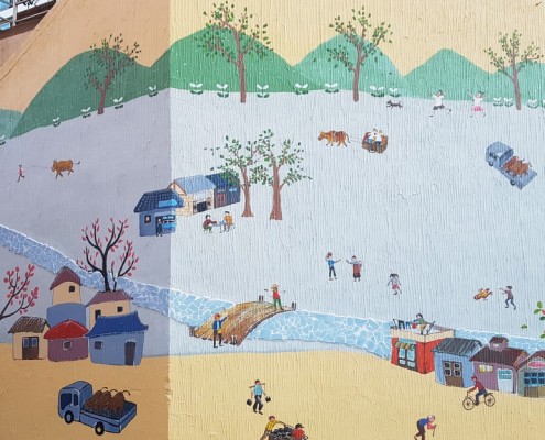 환경개선벽화 공공벽화 벽화시공 벽화제작과정 벽화제작 골목벽화 금천구벽화 독산동벽화 공공미술 경관개선벽화