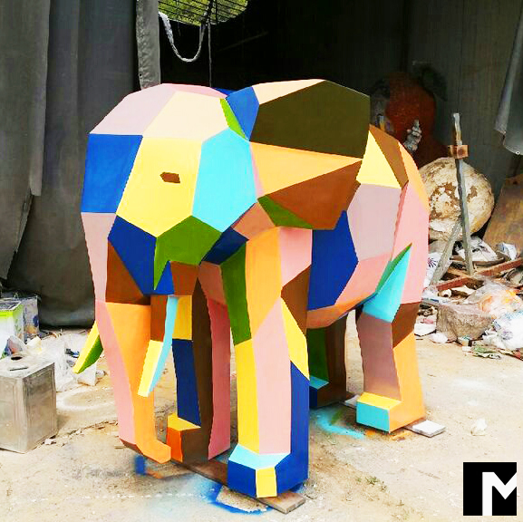 코끼리 조형물 제작 개인 조형물 디자인 행사용 모형 FRP 모형 제작 컬러 조형물 전문 9