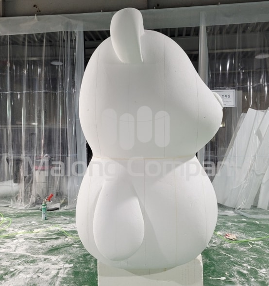 대남초등학교 곰돌이 캐릭터포토존 벤치 FRP 제작
